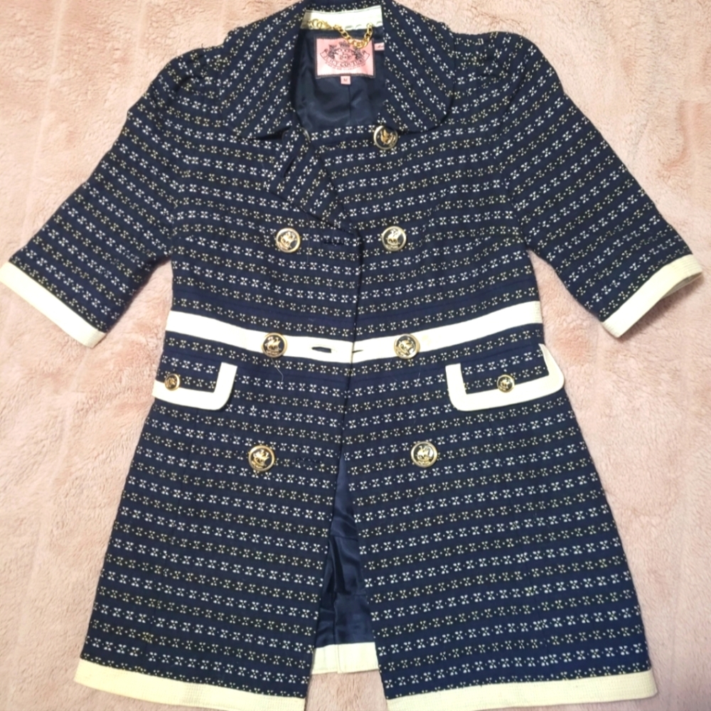 Authentic Juicy couture button up jacket. Size Medium